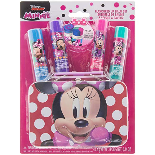 ''Townley Girl DISNEY Minnie Mouse Swirl Lip Balm with Tin, 5 CT''