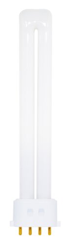 Satco S8367 3000K 13-Watt 2G7 Base T4 Twin 4-Pin Tube for ELECTRONIC and Dimming Ballasts