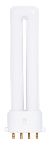 Satco S8363 4100K 7-Watt 2G7 Base T4 Twin 4-Pin Tube for ELECTRONIC and Dimming Ballasts