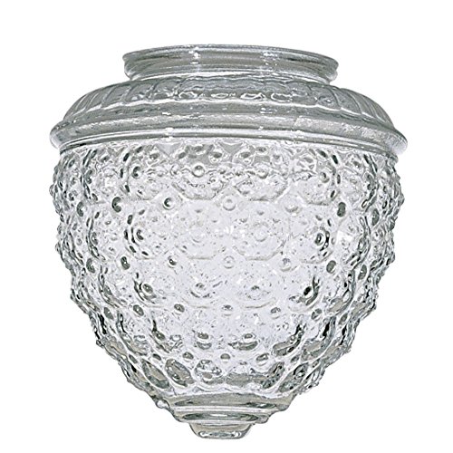 Clear Pineapple GLASS Shade - 3-1/4-Inch Fitter Opening