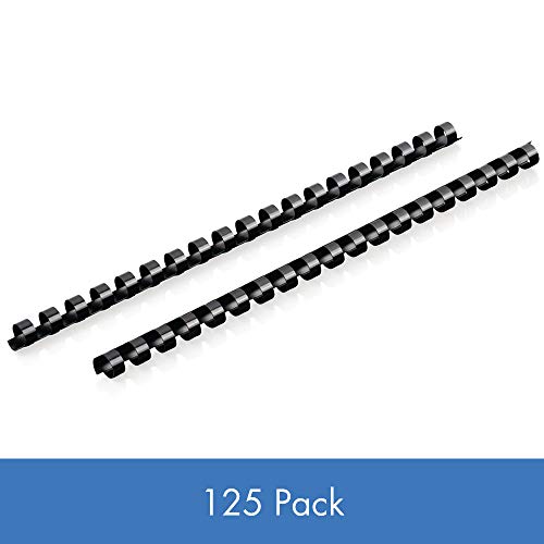 ''Mead CombBind Binding Spines/Spirals/Coils/Combs, 7/16'''', 70 SHEET Capacity, Black, 125 Pack (40001
