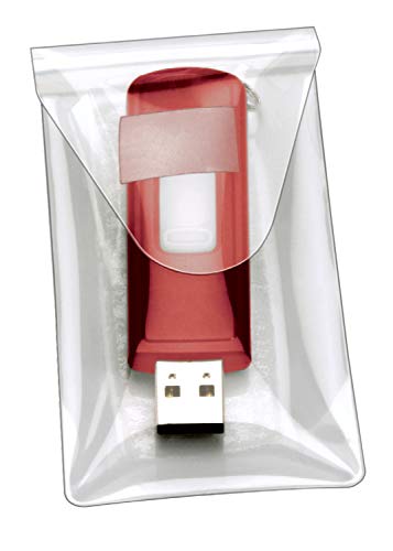 ''Cardinal HOLDit! USB Drive Pockets, 3-1/2'''' x 2'''', Clear, 6/BAG (21140)''