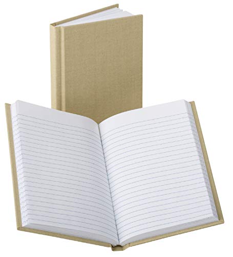 Boorum & Pease Handy Size 7 x 4 3/8 Inch 96-Page Bound Memo BOOK with Stiff Tan Cover (6559EE)