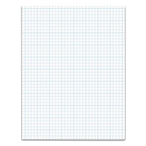 ''TOPS Cross Section Pad, 1 Pad, 4 Squares/Inch, Quadrille Rule, Letter Size, White, 50 SHEETS/Pad, 1
