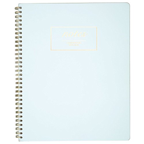 ''Cambridge Notebook, Wirebound, 7-1/4'''' x 9-1/2'''', 80 SHEETS, Work Style Fashion, Aqua (59311)''