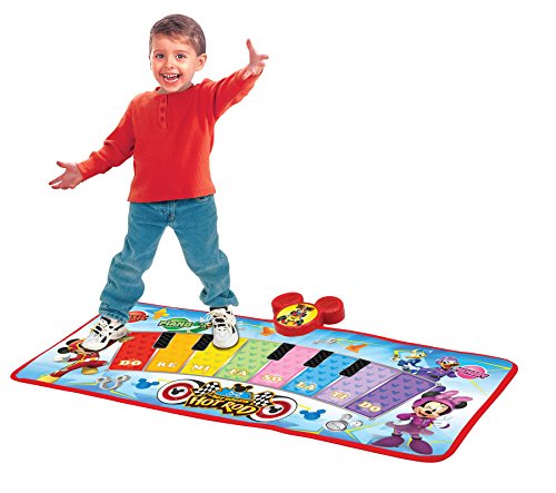 ''Mickey and the Roadster Racers Electronic MUSIC Play Mat, Multicolor''