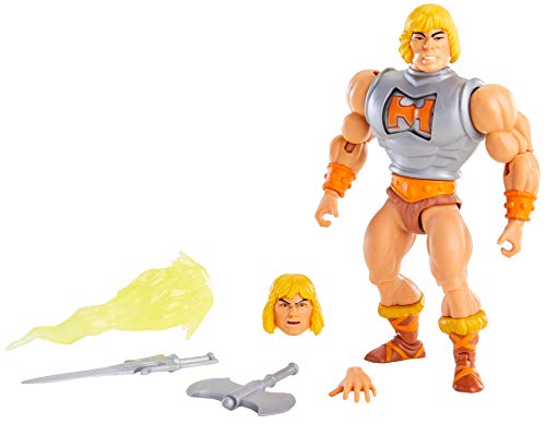 ''Masters of The Universe Origins Deluxe He-Man 5.5-in ACTION FIGURE, Battle Character for Storytelli