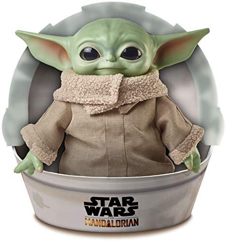 ''Mattel STAR WARS The Child Plush Toy, 11-Inch Small Yoda-Like Soft Figure from The Mandalorian, Gre