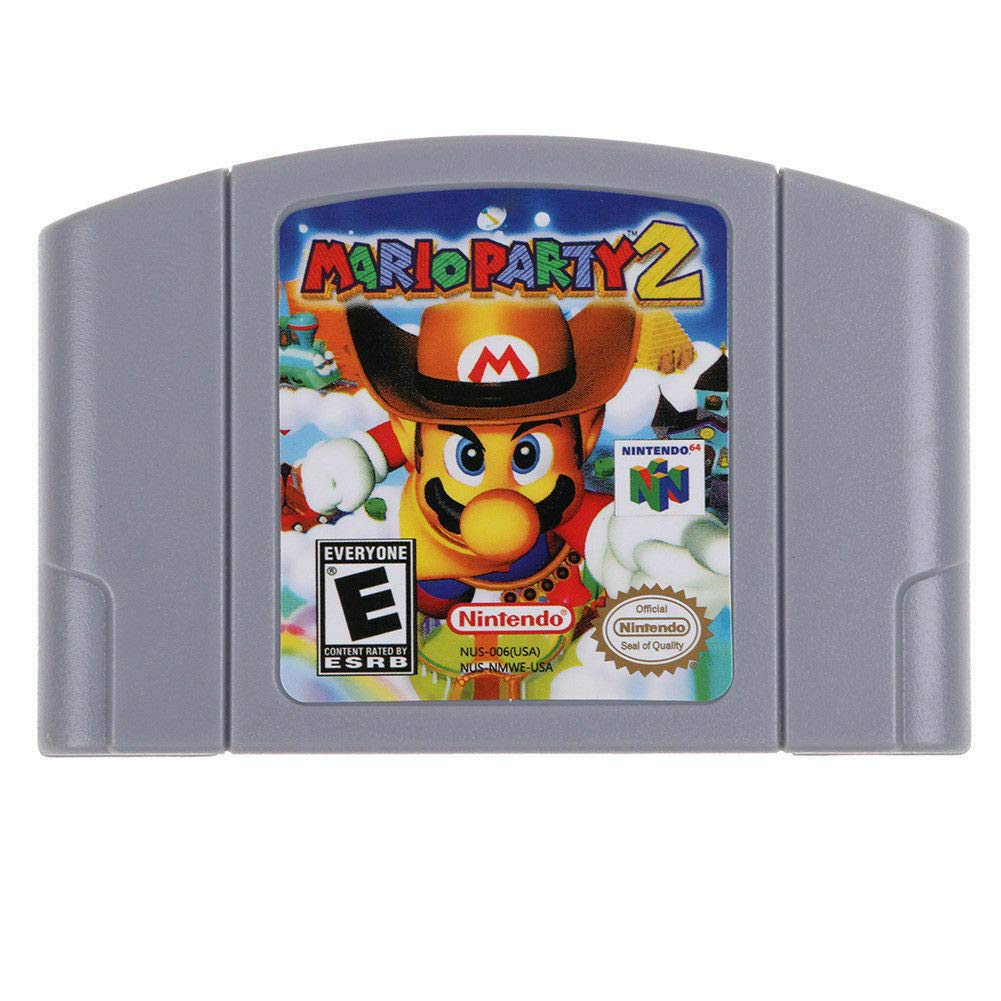 for N64 Mario Party 2 VIDEO GAME Cartridge Consoles Card - US Version