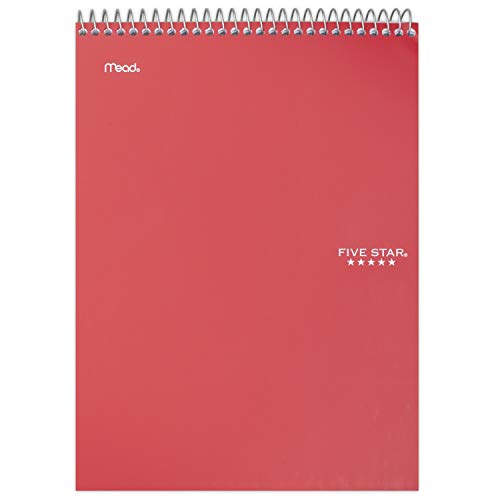 ''Five Star Top Bound NOTEBOOK, 1 Subject, College Ruled Paper, 100 Sheets, 11'''' x 8-1/2'''', Color Sel
