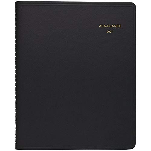 ''2022 Daily Appointment BOOK & Planner by AT-A-GLANCE, 8-1/2'''' x 11'''', Large, 24-Hour, Black (702140