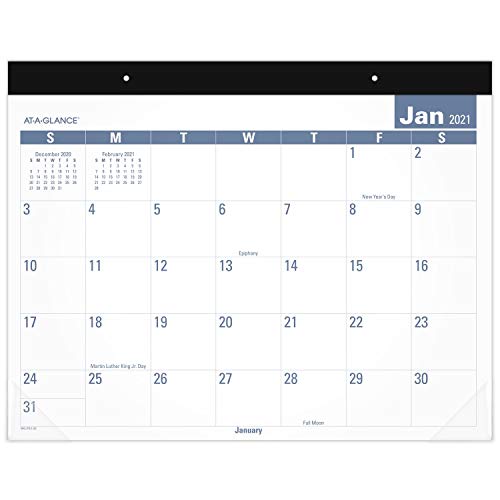 ''2022 Desk CALENDAR by AT-A-GLANCE, Monthly Desk Pad, 21-3/4'''' x 17'''', Standard, Easy to Read (SKLP2