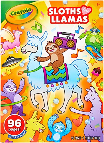 Crayola Coloring Book-Sloths & Llamas (04-0496)