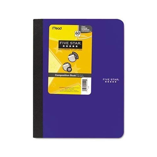 ''MEAD PRODUCTS, Composition BOOK, College Rule, 9-3/4 x 7-1/2, 1 Subject 100 Sheets, Assorted''