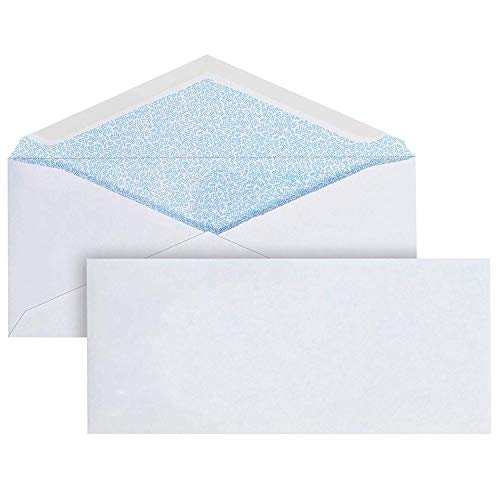 ''Mead #10 Business ENVELOPE, Gummed Seal, Security Tinted, 4-1/8'''' x 9-1/2'''', White, 500/Box (CO128)