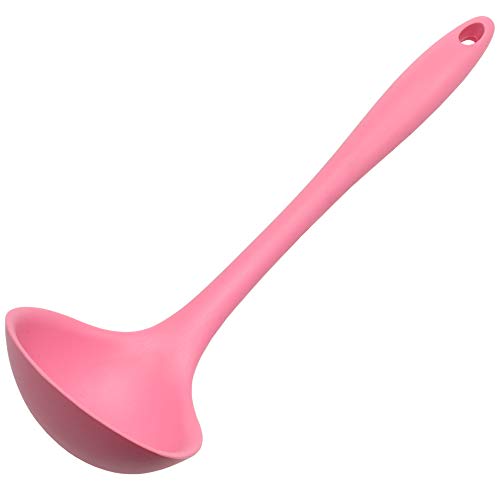 ''Chef CRAFT Premium Silicone Cooking Ladle, 11.25 inch, Pink''