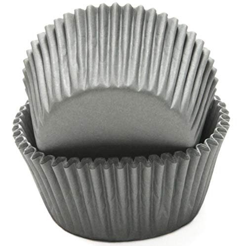 ''Chef CRAFT Classic Cupcake Liners, 50 count, Grey''