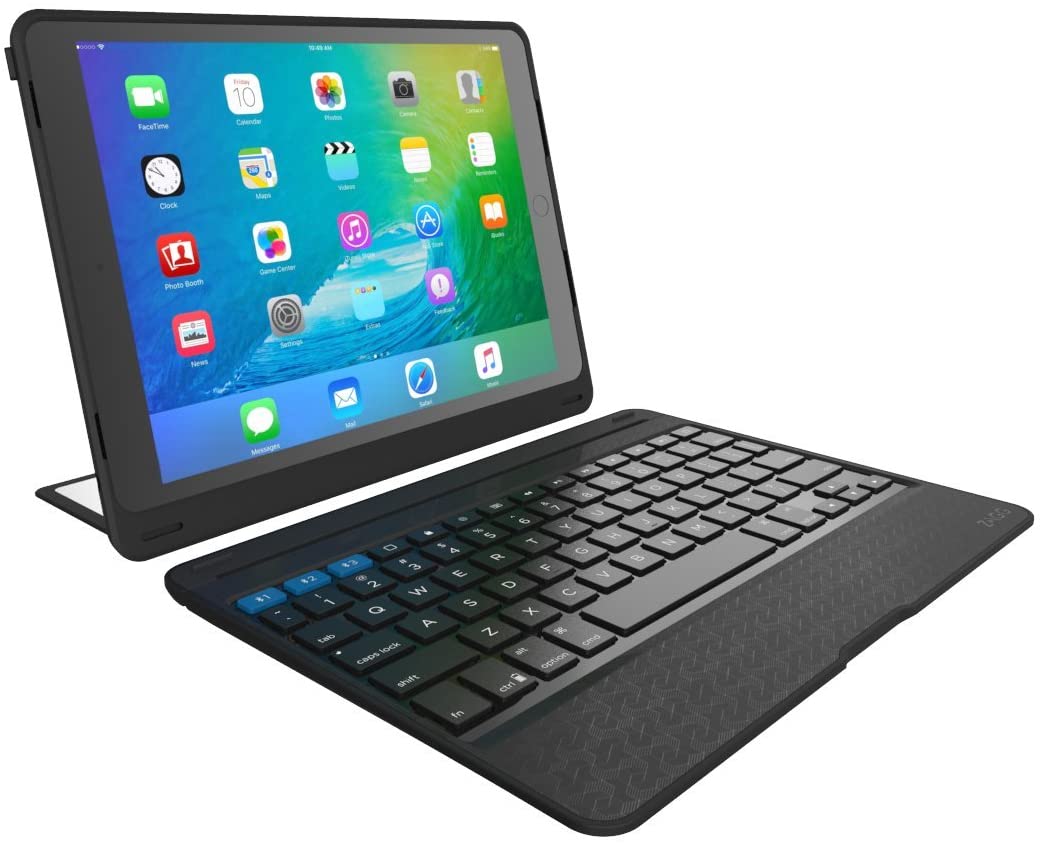 ZAGG Rugged BOOK Pro | Magnetic-Hinged | Multi Pairing | Durable stand Case & Detachable Wireless Ba