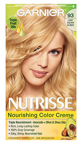 ''Garnier Nutrisse Nourishing HAIR Color Creme, 93 Light Golden Blonde (Honey Butter) (Packaging May 