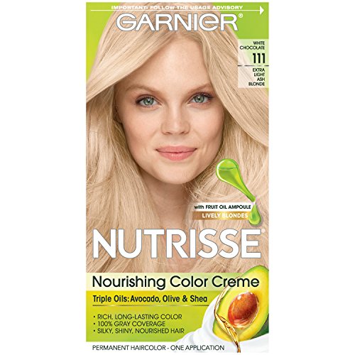 ''Garnier Nutrisse Nourishing HAIR Color Creme, 111 Extra-Light Ash Blonde (White Chocolate) (Packagi