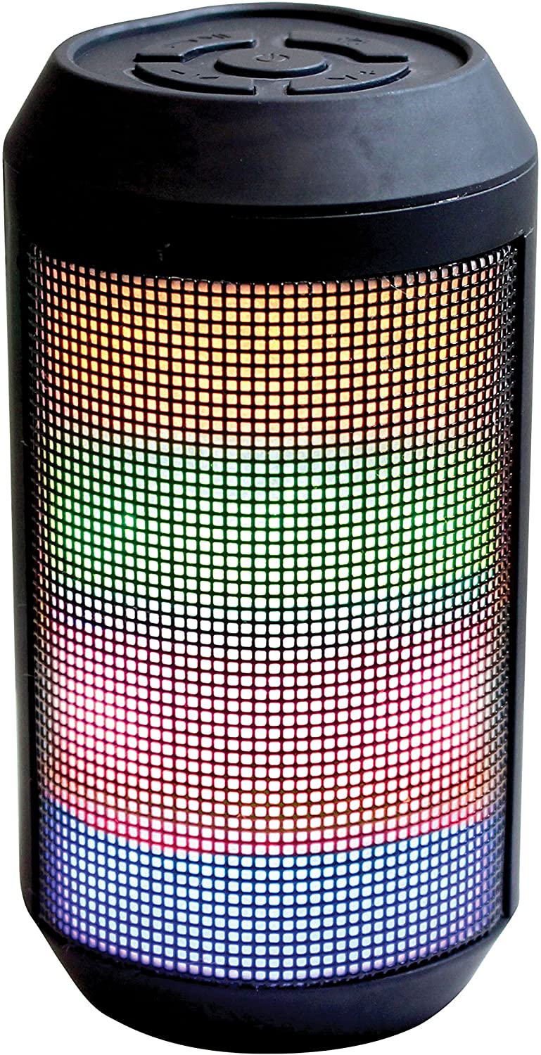 Craig ELECTRONICS CMA3611 Portable Speaker with Color Changing Lights and Bluetooth Wireless Technol