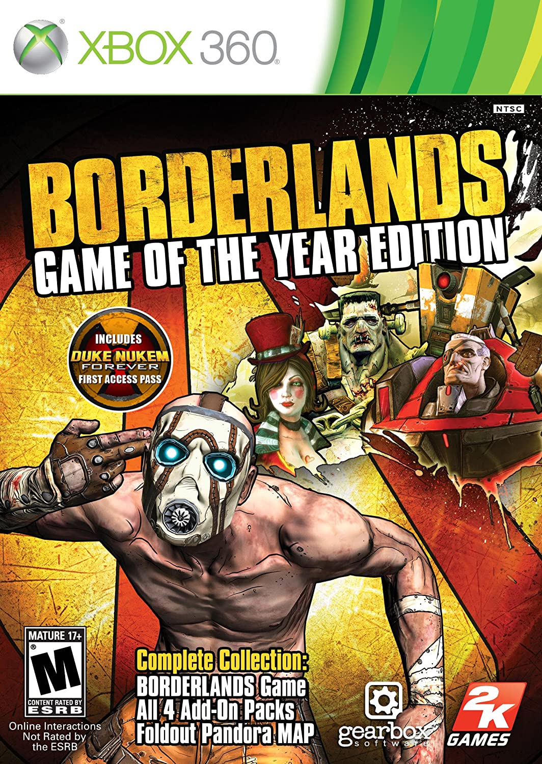 Borderlands GAME of the Year -Xbox 360