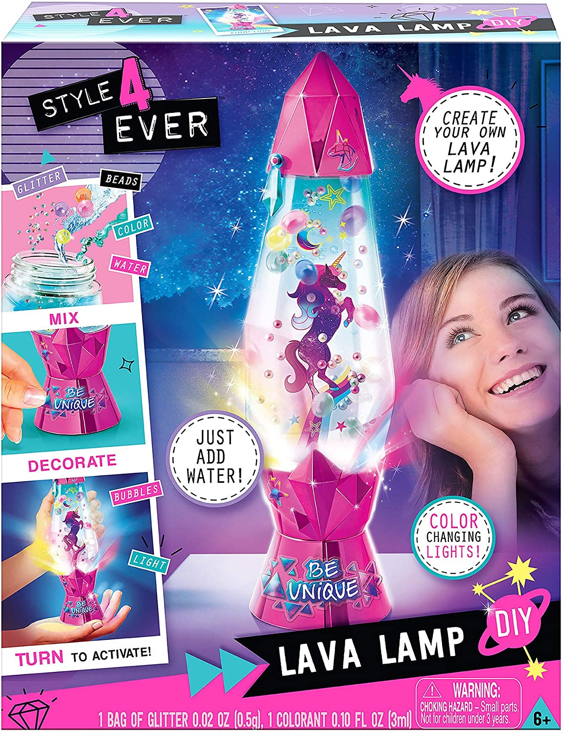 Style 4 Ever DIY Lava LAMP Kit - Create Your own Lava LAMP! Just add Water
