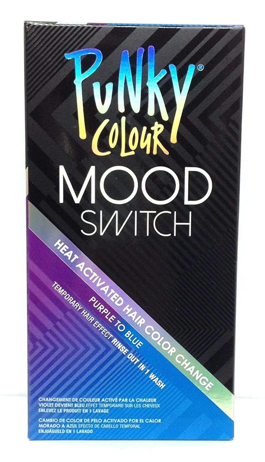 ''Punky Colour Purple To Blue Mood Switch Heat Activated HAIR Color Change, Temporary HAIR Effect''