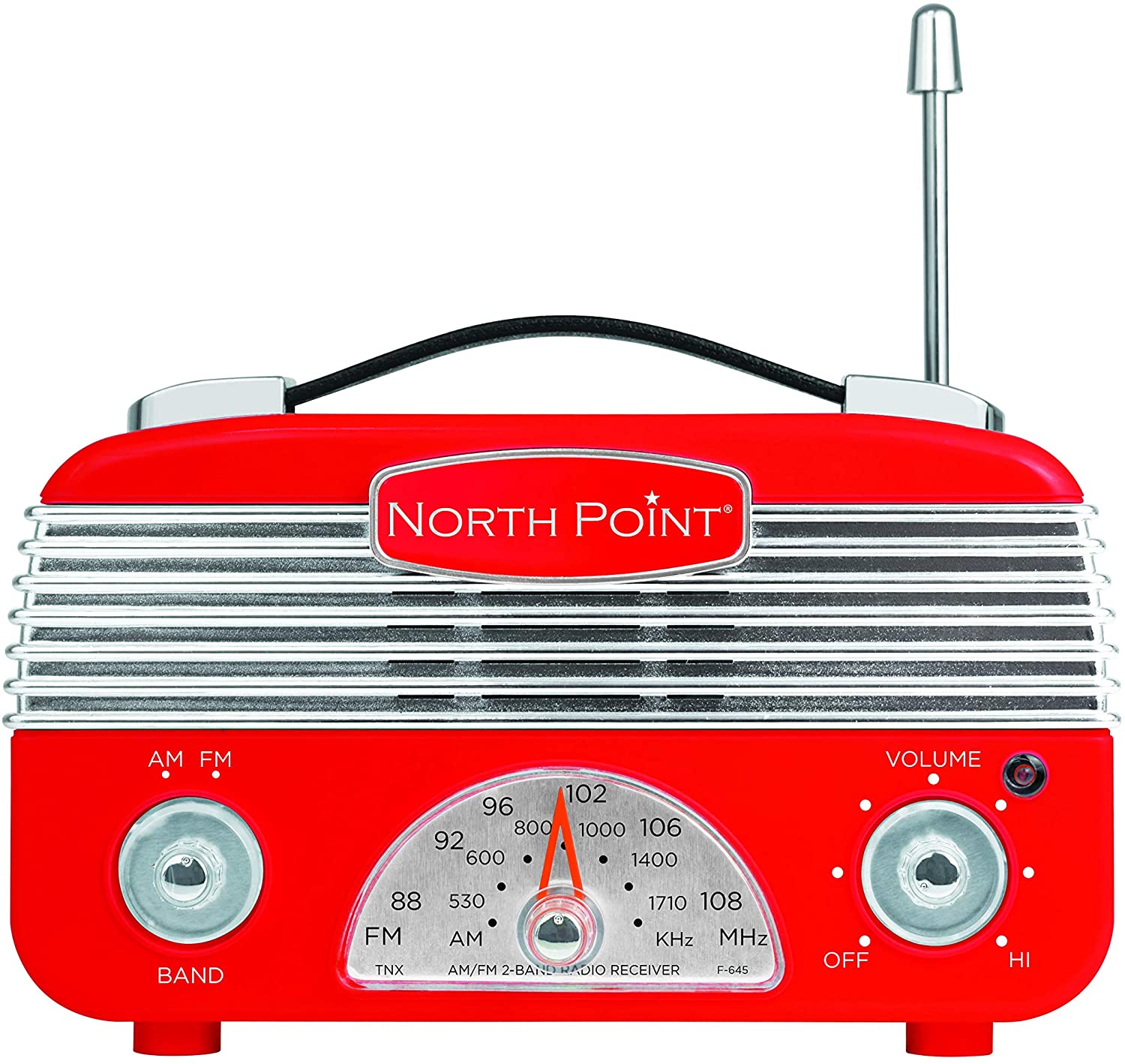 ''Northpoint AM/FM Portable VINTAGE Radio with Best Reception, Circa 1960's Design, 3'''' AA Battery Op