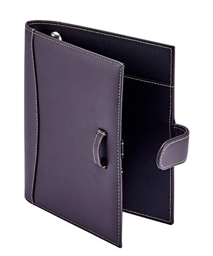 ''It's Academic Mini Executive Leather Portfolio Folder, 1'''' RING Binder and 250-Sheet Capacity, Note