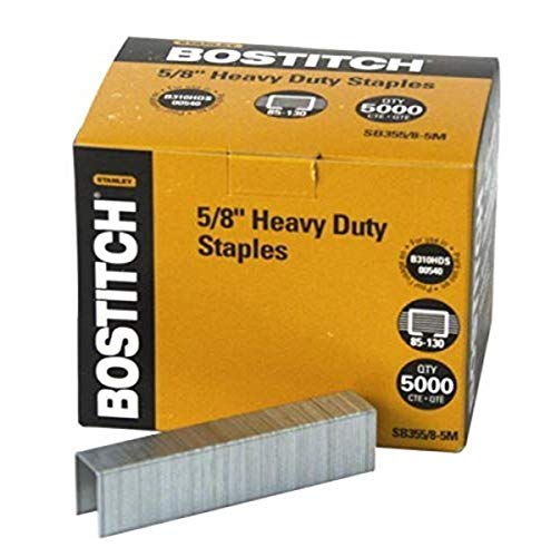 ''Bostitch Heavy Duty Premium Staples, Staples 85-130 SHEETS, 5/8'''' - 5,000 Staples (SB353/8-5M)''