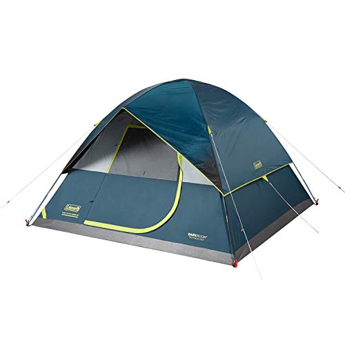 ''Coleman CAMPING TENT | 6-Person Dark Room Dome CAMPING TENT with Fast Pitch Setup, Blue''