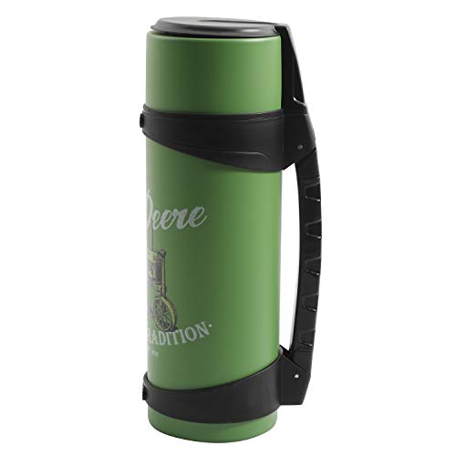''Gibson JOHN DEERE Thermal Double Wall Stainless Steel, 33.6oz Tractor Traveler, Green''
