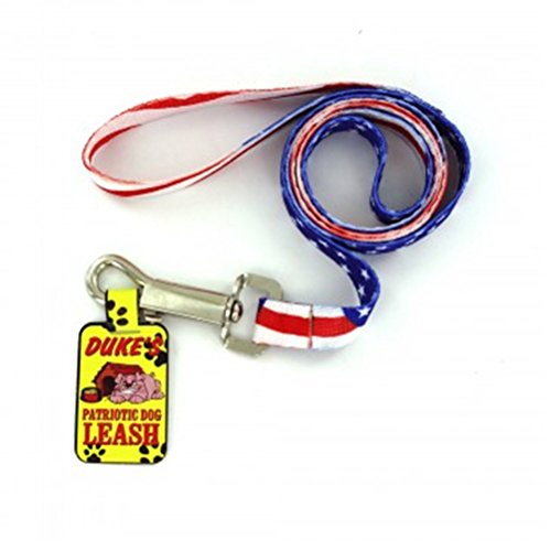 ''Kole Patriotic Red, White and Blue DOG Leash, 47 Inches Long''