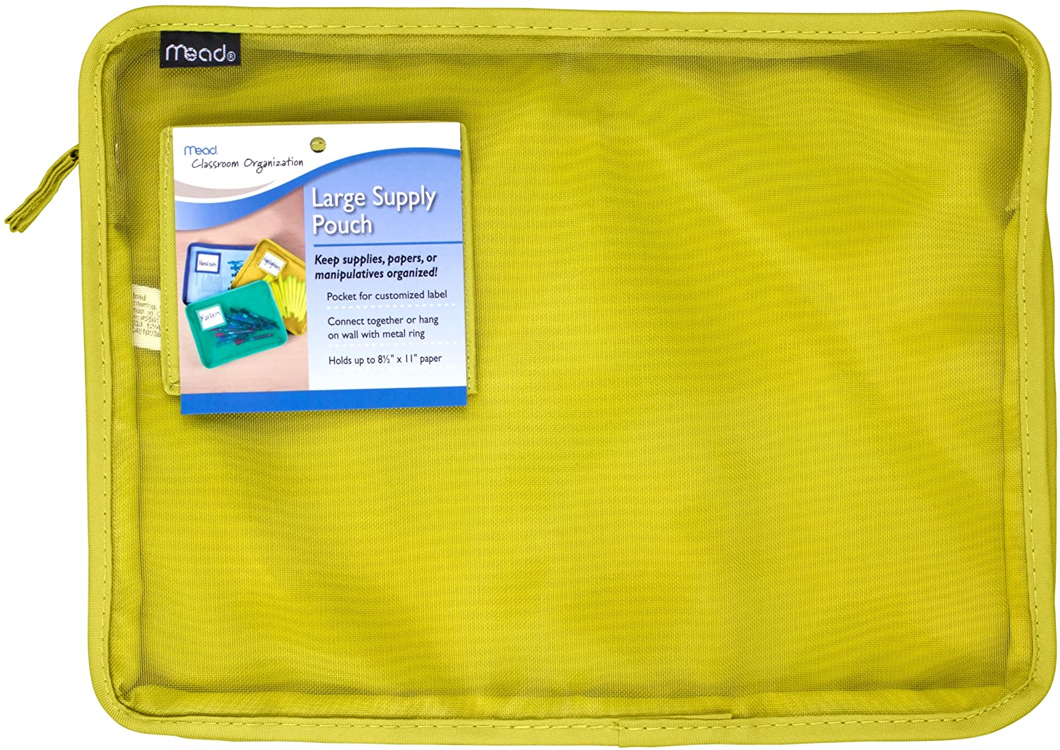 ''Mead Large SUPPLY Pouch, Green (72294)''