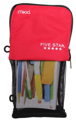 ''Mead Five Star Stand and Store Self Standing PENCIL Pouch, Colors May Vary''