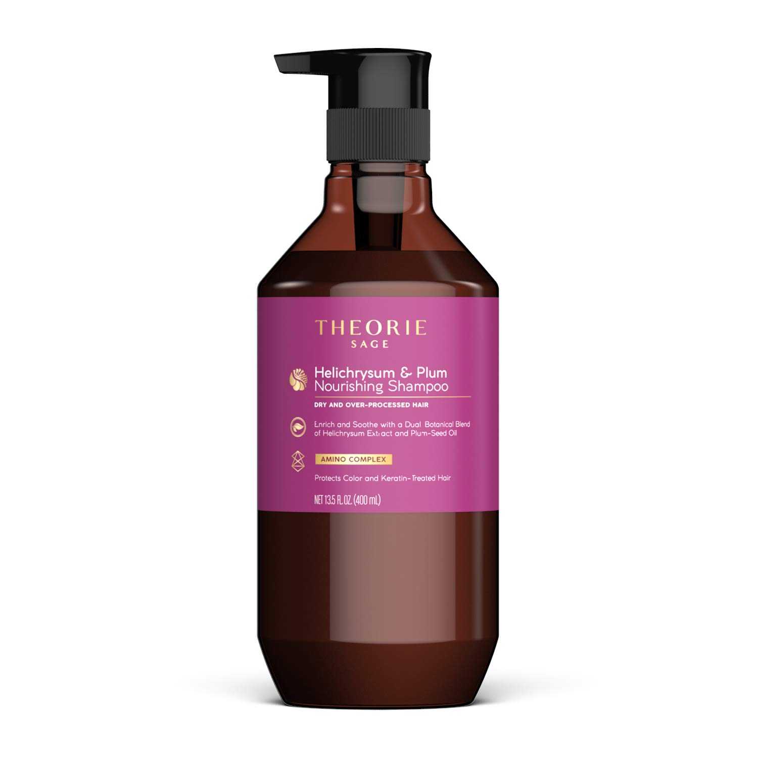 ''Theorie: Sage - Helichrysum & Plum - Nourishing SHAMPOO - For Dry & Over-Processed Hair - Protects 