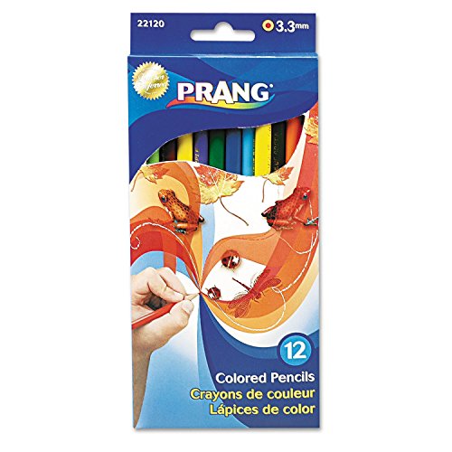 ''Prang Colored Wood PENCIL Set, 3.3 mm, 12 Assorted Colors, 12 PENCILs/Set''