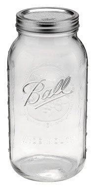 Ball 68100 Half Gallon Wide Mouth Canning JARs 6 Count