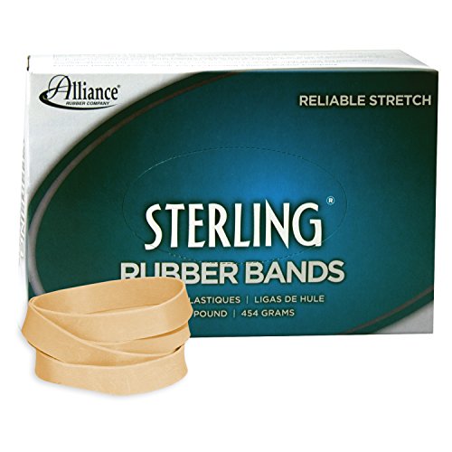 ''Alliance RUBBER 24945 Sterling RUBBER BANDS Size #94, 1 lb Box Contains Approx. 140 BANDS (3 1/2'''' 