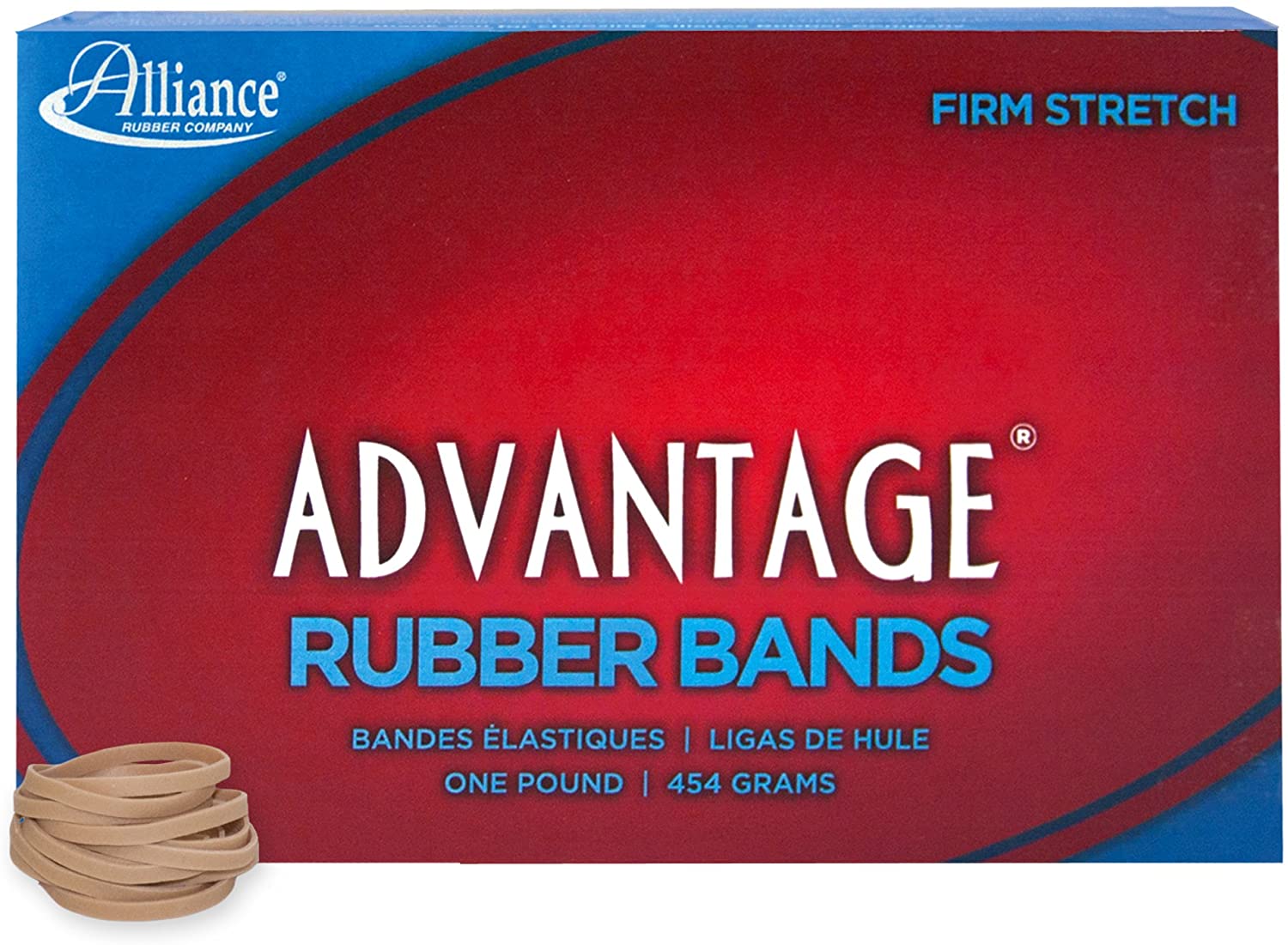 ''Alliance RUBBER 26305 Advantage RUBBER BANDS Size #30, 1 lb Box Contains Approx. 1150 BANDS (2'''' x 