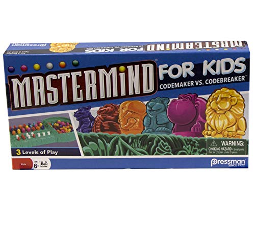 ''Pressman Mastermind for Kids - Codebreaking GAME With Three Levels of Play Multicolor, 5''''''