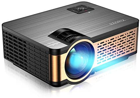''XIAOYA Outdoor Projector, HD Movie Projector Support 1080P, 4000 Lumens HOME THEATER Projector with
