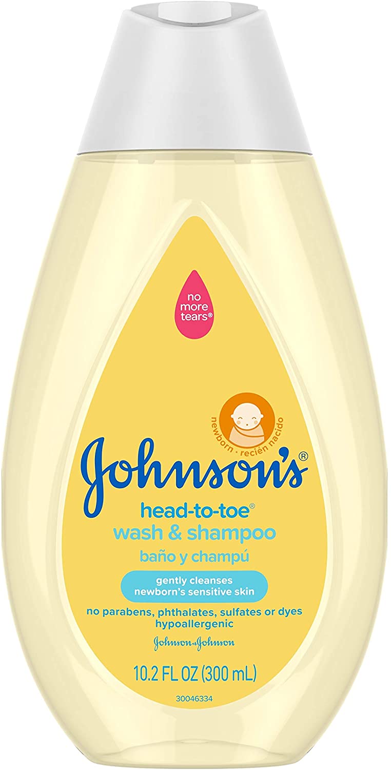 ''Johnson's Head-To-Toe Gentle Baby Body Wash & SHAMPOO, Tear-Free, Sulfate-Free & Hypoallergenic Bat