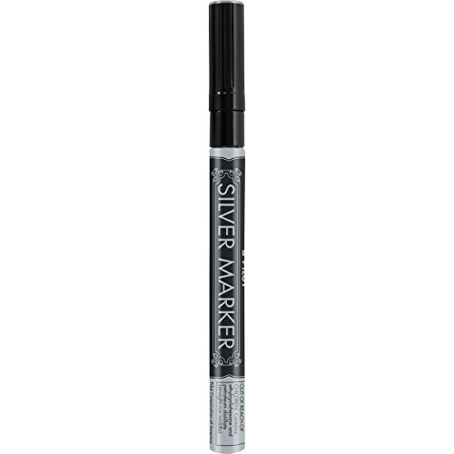 ''PILOT Metallic Permanent PAINT Markers, Silver, Extra Fine Point, 12-Pack (41801)''