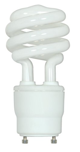 Satco S8204 15 Watt (60 Watt) 950 Lumens Mini Spiral CFL Soft White 2700K GU24 Base LIGHT BULB