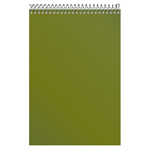 ''Tops Docket Steno Book, 6'''' x 9'''', Graph Rule (4 x 4), White Paper, Bronze Poly Cover, 100 SHEETS (