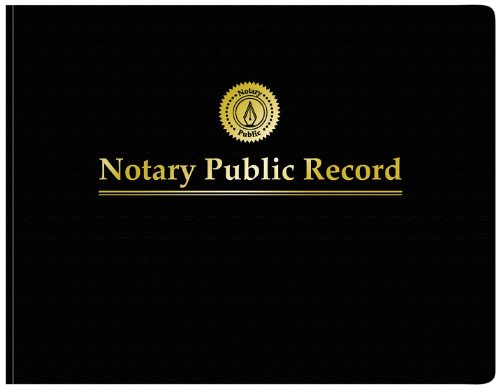 ''Adams Notary Public Record Journal, 11 x 8.5 Inches, 6 Entries Per Page, 63 Pages Per BOOK, Black (