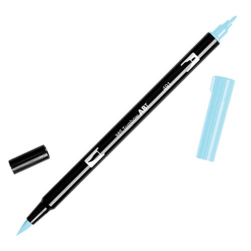 ''Tombow Dual Brush PEN Art Marker, 491 - Glacier Blue, 1-Pack''
