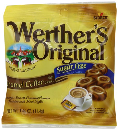 ''Werther's Original Hard Sugar Free Caramel Chocolate Candy, 1.46 Oz BAGS (Pack of 12)''